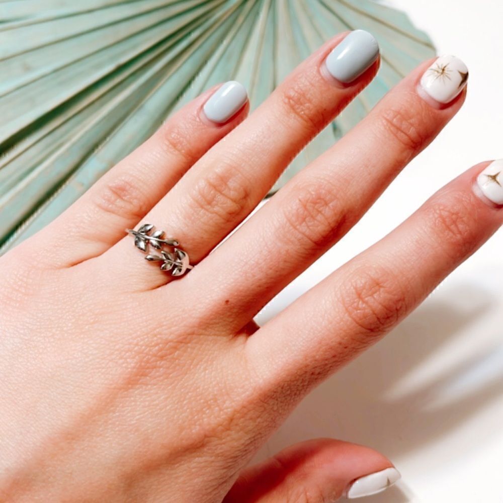 leaf ring  R 291 - Picture 5 of 6